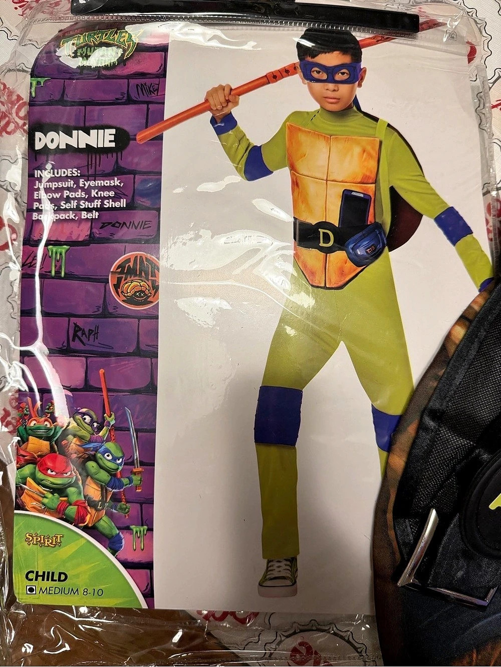 Teenage Mutant Ninja Turtles Donnie Costume Superhero Costume Boys Medium NWT